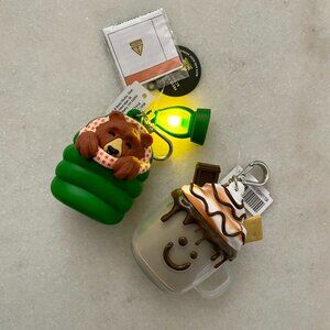 NWT Bath & Body Works Camping Bear and S'more PocketBac Holder Set